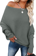 Women's Loose Fit Off Shoulder Sweater for Cozy Fall Style