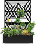 15.7 Inch Trellis Planter for Vertical Gardening and Plant Support