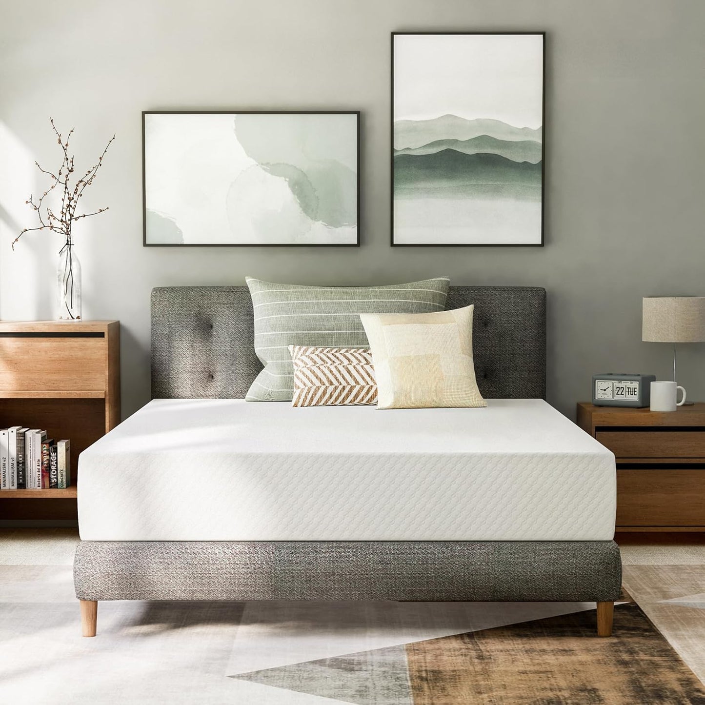 GAESTE 10 Inch Full Cooling Gel Memory Foam Mattress for Comfort