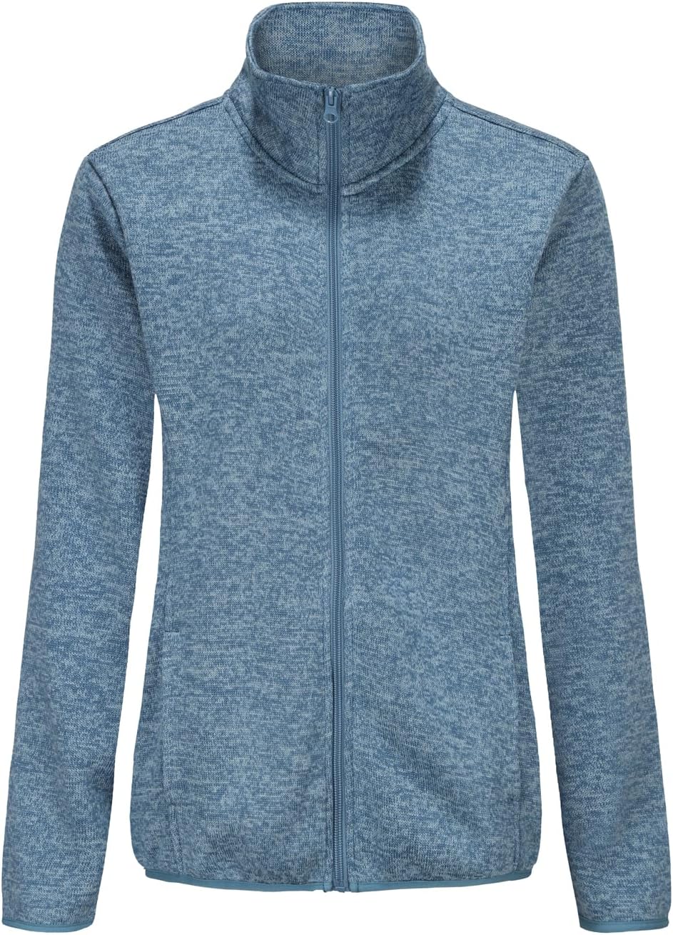 Dolcevida Women's Long Sleeve Sweater Fleece Zip Up Jacket