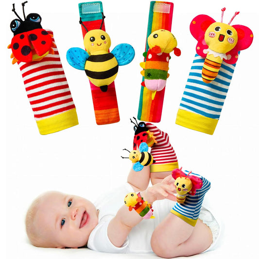 VBFRZY: Colorful Baby Rattles & Socks Set