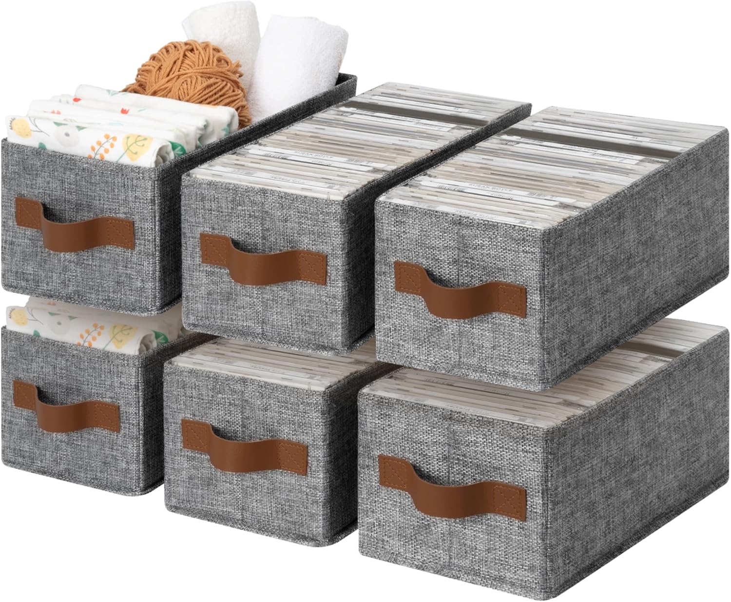 Compact Storage Bins for Organizing DVDs, Clothes, and More