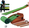 Golf Putting Mat Green Indoor and Outdoor with Auto Ball Return