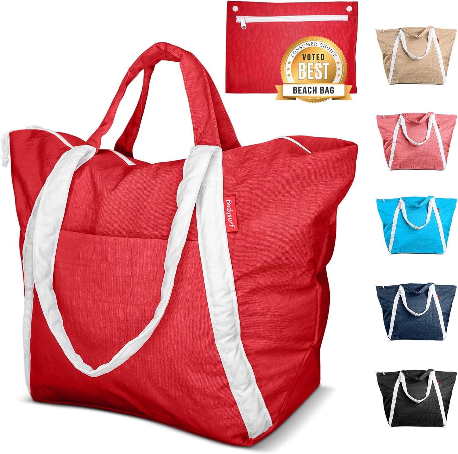 Bodysurf Beach Bags Waterproof Sandproof Lightweight Tote Bag