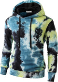 KLIEGOU Mens Tie-Dye Pullover Hooded Sweatshirt - Bold Urban Style