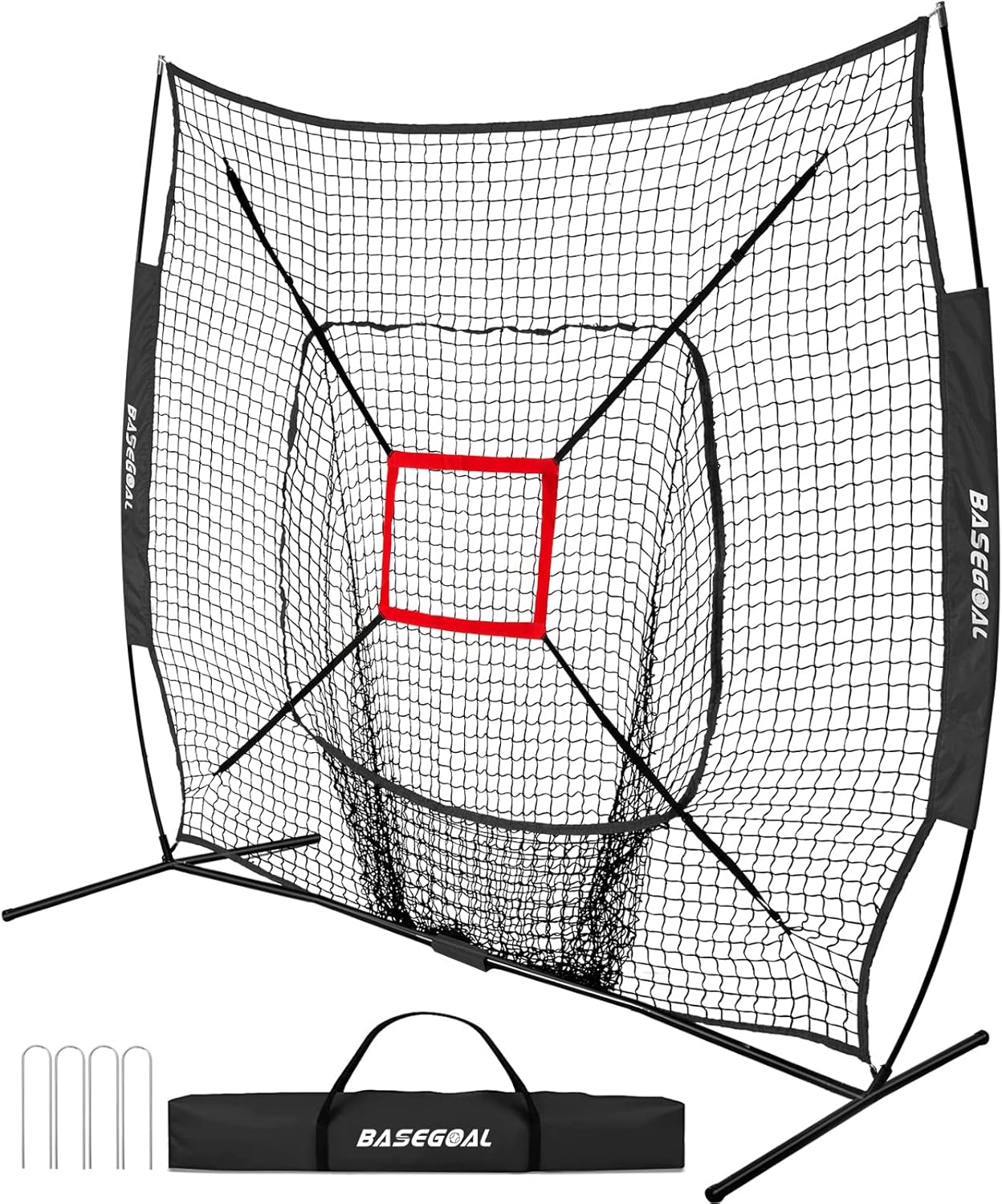 7ft 7in Baseball Softball Practice Net for Hitting and Pitching