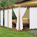 Outdoor Curtains for Patio Waterproof 8 Panels - Weatherproof Privacy