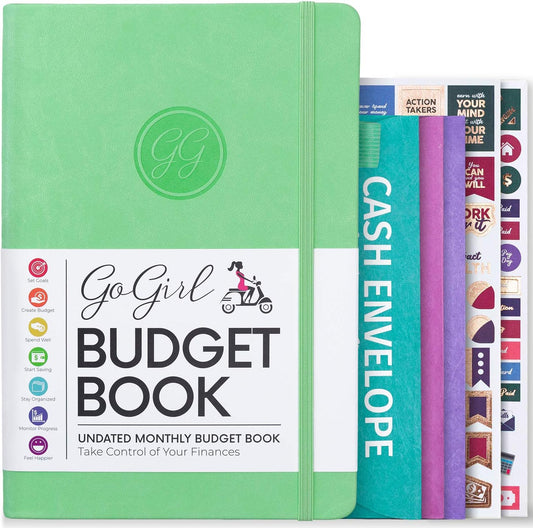 GoGirl Budget Book: Colorful Finance Planner +$Bonus
