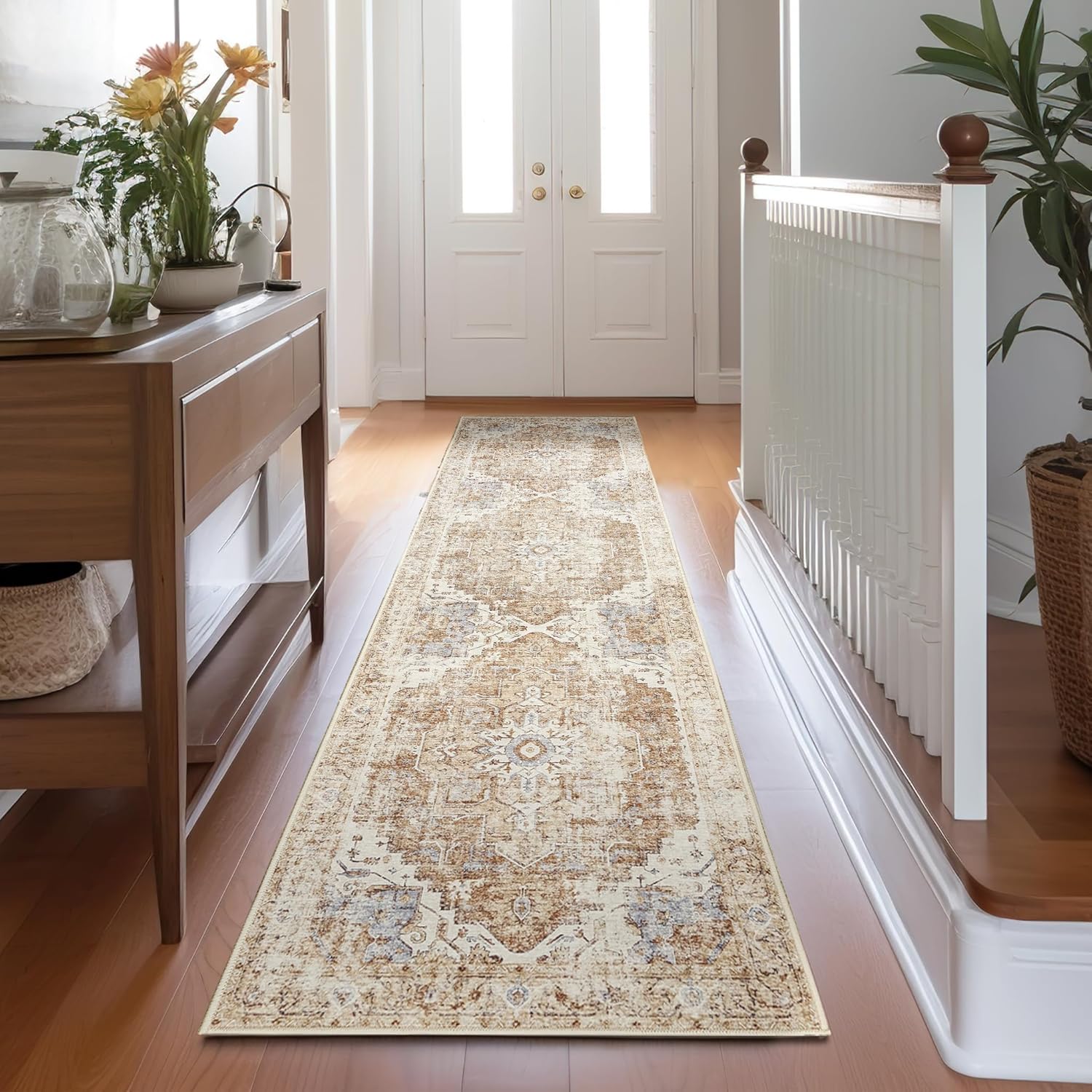 Vintage 2x7 Runner Rug by jinchan - Lightweight Non-Slip Mat