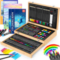 Art Supplies 150-Pack Deluxe Wooden Art Set - Complete Starter Kit
