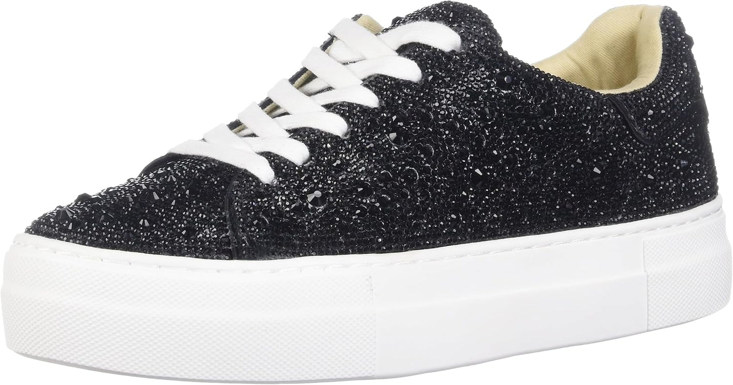 Betsey Johnson Women's Sidny Sneaker with Rhinestone Style