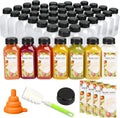 8oz Plastic Juice Bottles 100pcs with Caps - Bulk Reusable Containers