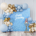 Shimmer Wall Backdrop Baby Blue Sequin Panels - Sparkling Photo