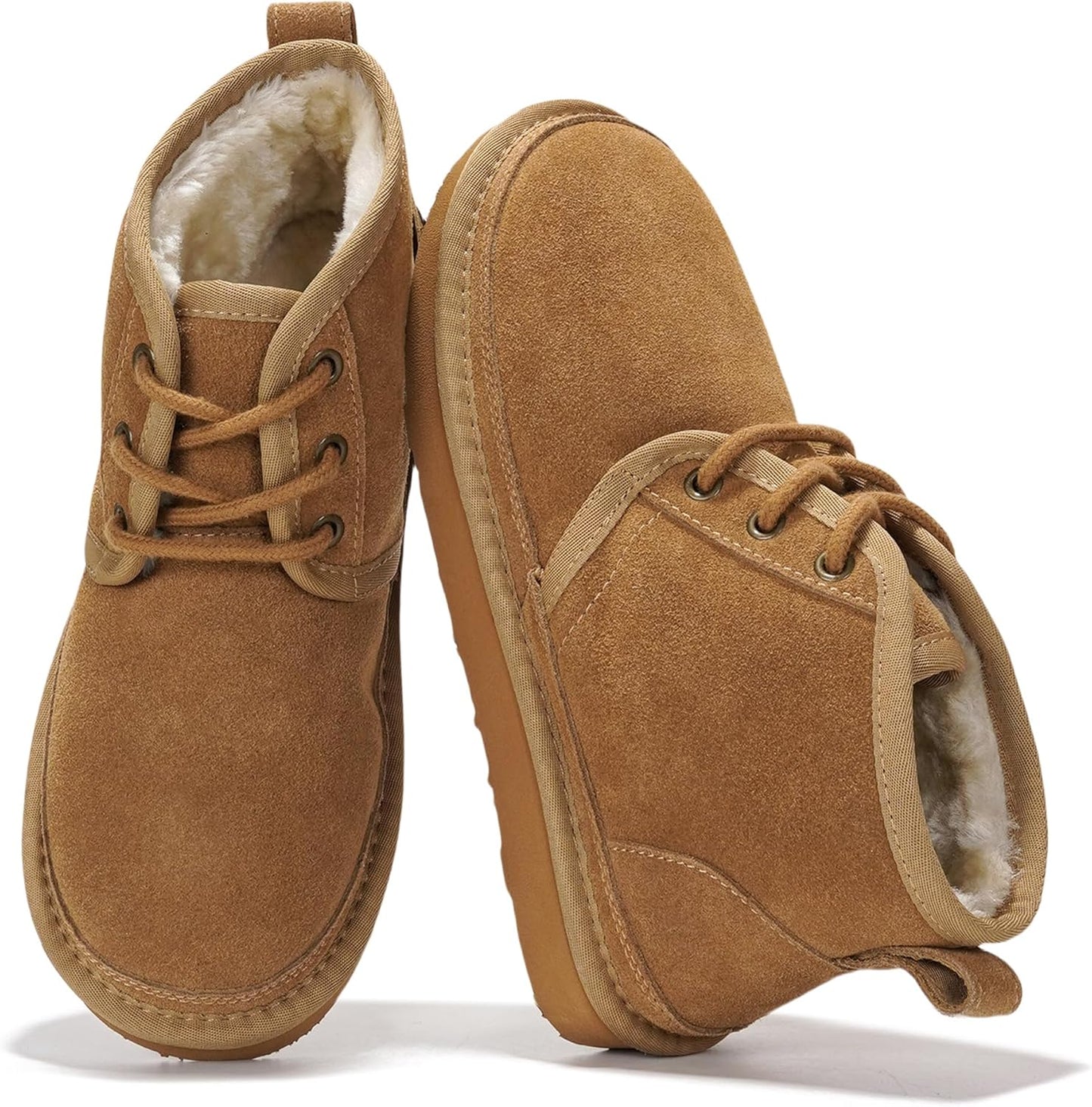 Genuine Leather Women's Ankle Boots with Memory Foam Comfort