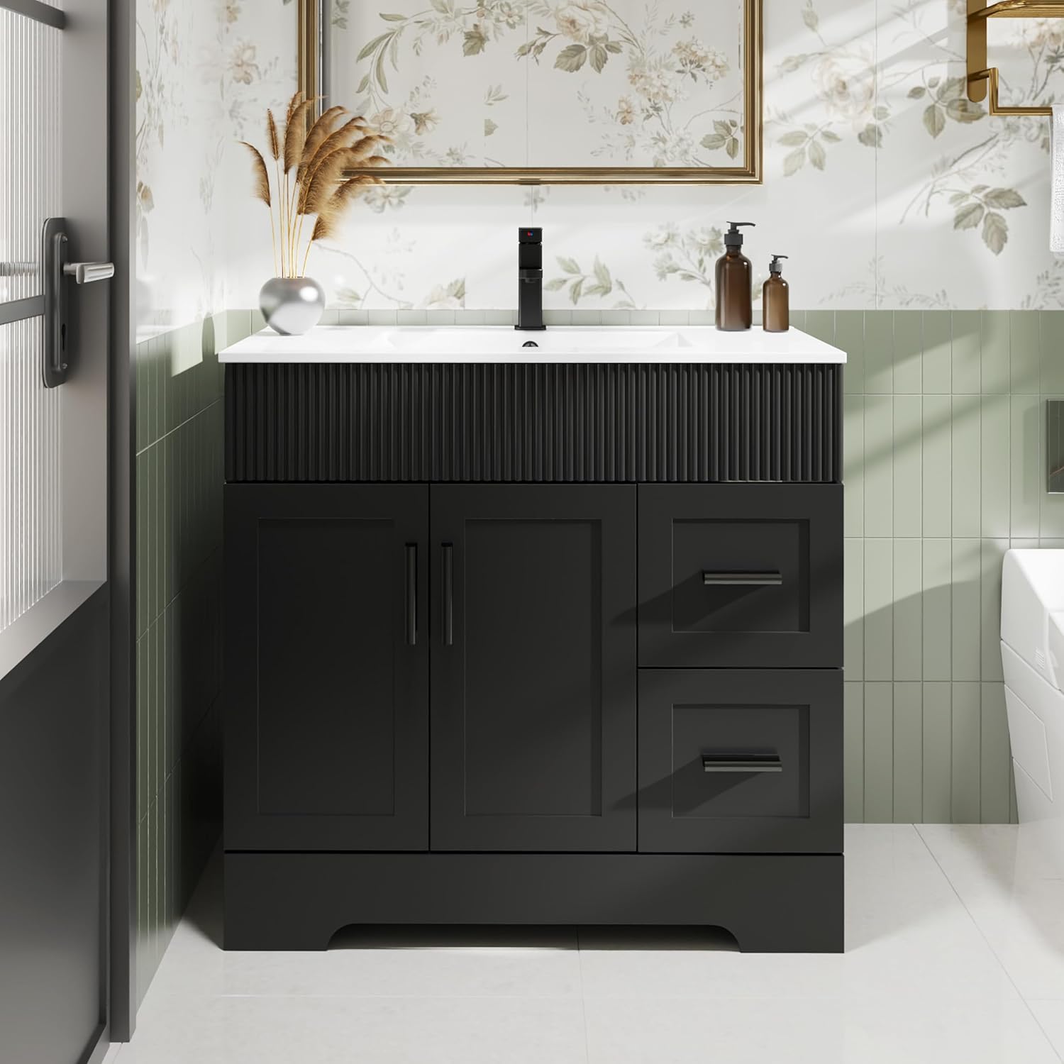 eclife 36 Bathroom Vanities Sink Combo with Modern Design
