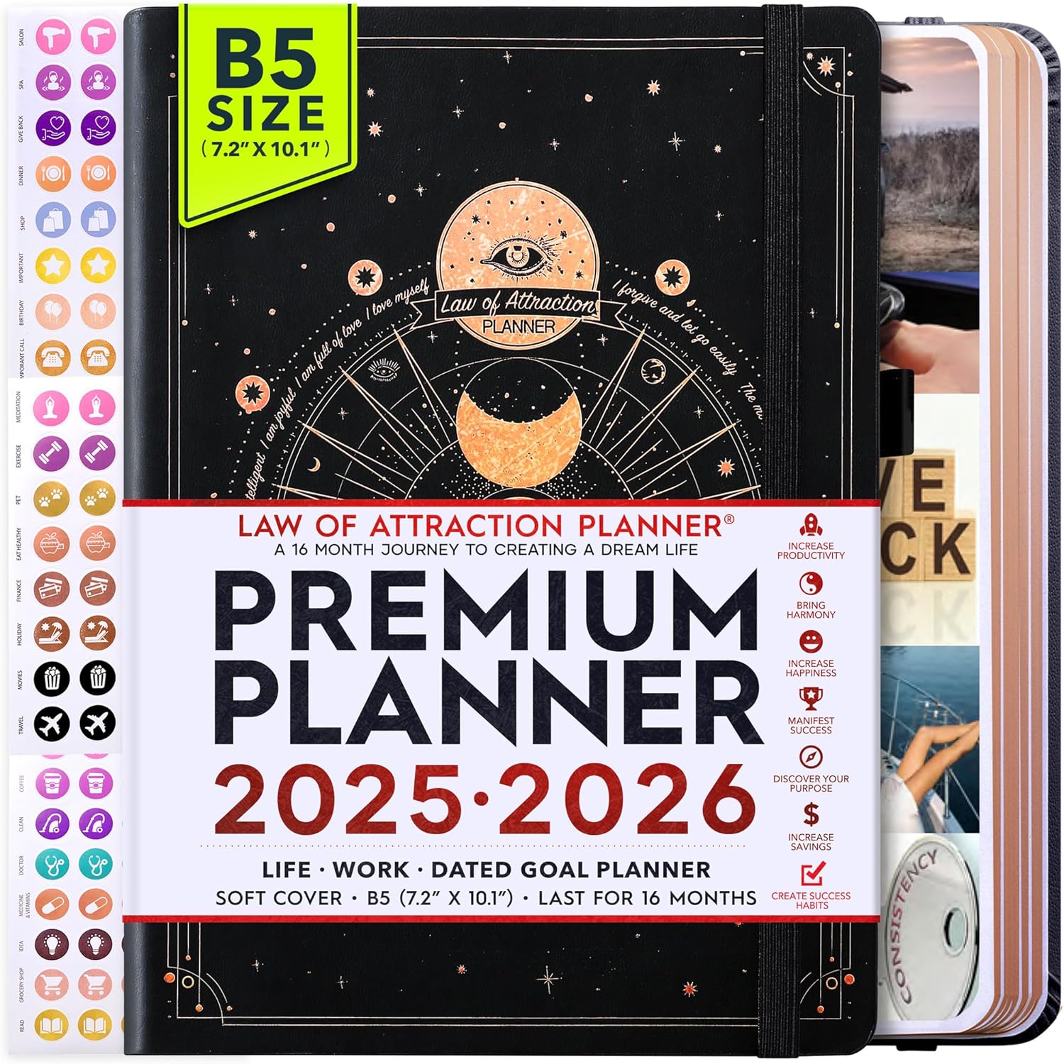 2025-2026 Planner Weekly and Monthly for Productivity Boost