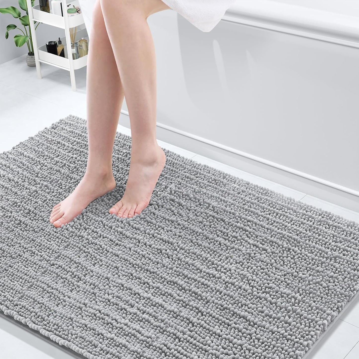 Arotive Luxury Chenille Bathroom Rug Mat for Comfort and Style