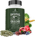 Ancestral Supplements Greens Powder Capsules - Easy Whole Food Boost