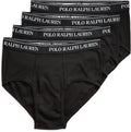 Men's Classic Fit Cotton Briefs 4-Pack - Soft Waistband Comfort
