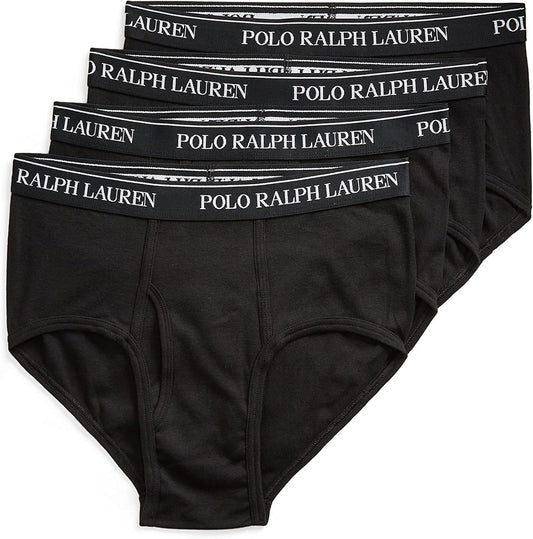 POLO RALPH LAUREN Men's Classic Fit Cotton Briefs for Comfort