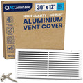 30 in x 12 in Decorative Air Return Vent Cover - Modern Aluminum
