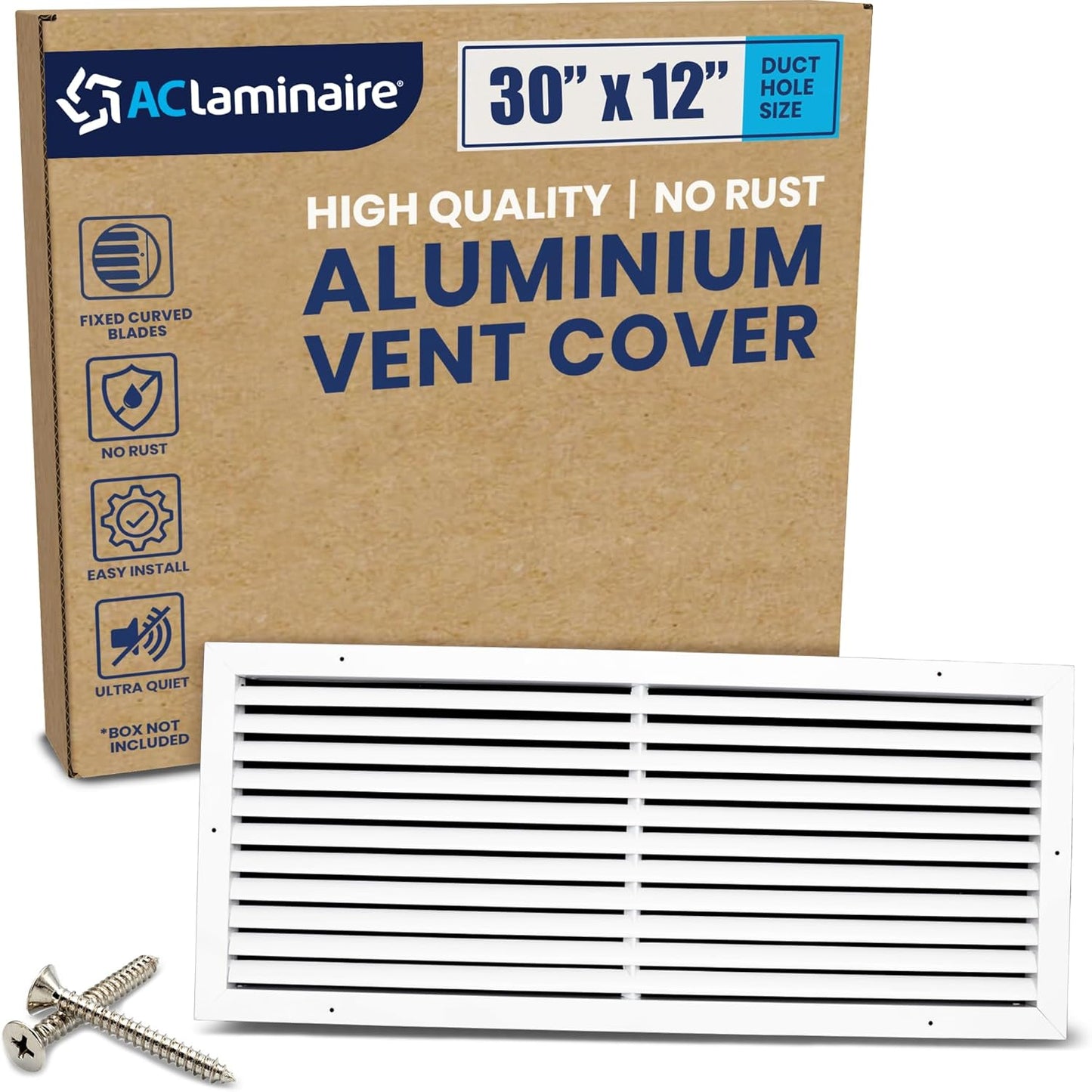 30 x 12 Decorative Air Return Vent Cover for Modern Homes