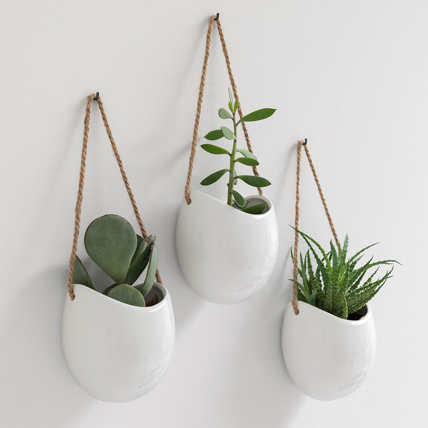 Kazai Wall Planters - Ellie - Elegant Hanging Ceramic Pots