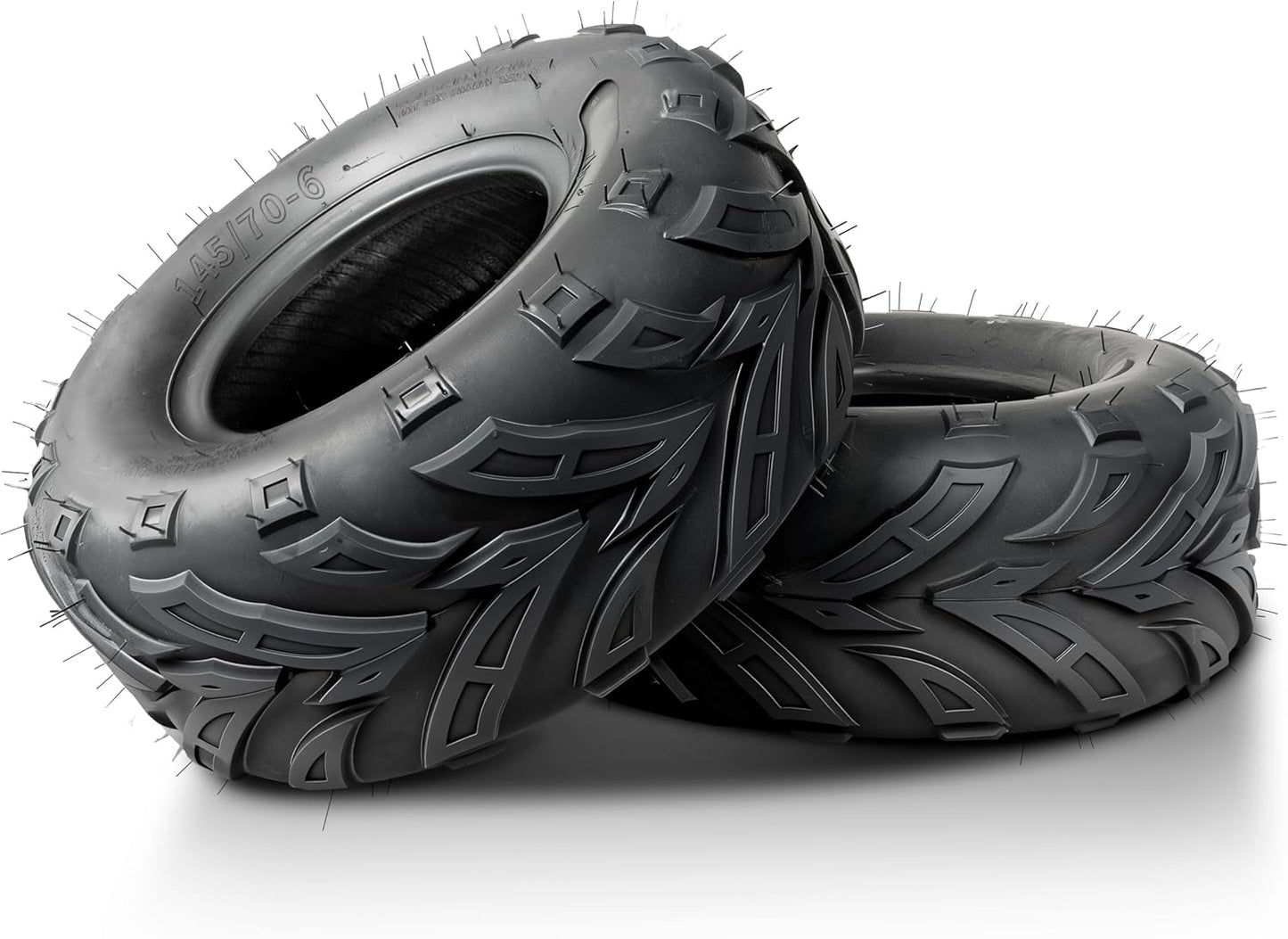 Set of 2 All-Terrain 145 70-6 Go Kart Mini Bike Tires