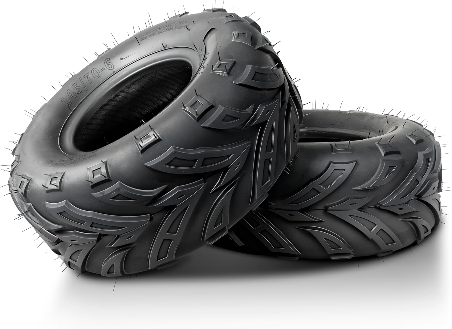 Set of 2 All-Terrain 145 70-6 Go Kart Mini Bike Tires