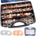1160PCS Crush Washer Oil Drain Plug Gasket Assortment - Full Size Kit
