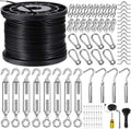 BLIKA String Light Hanging Kit 500FT Coated 304 Stainless Cable