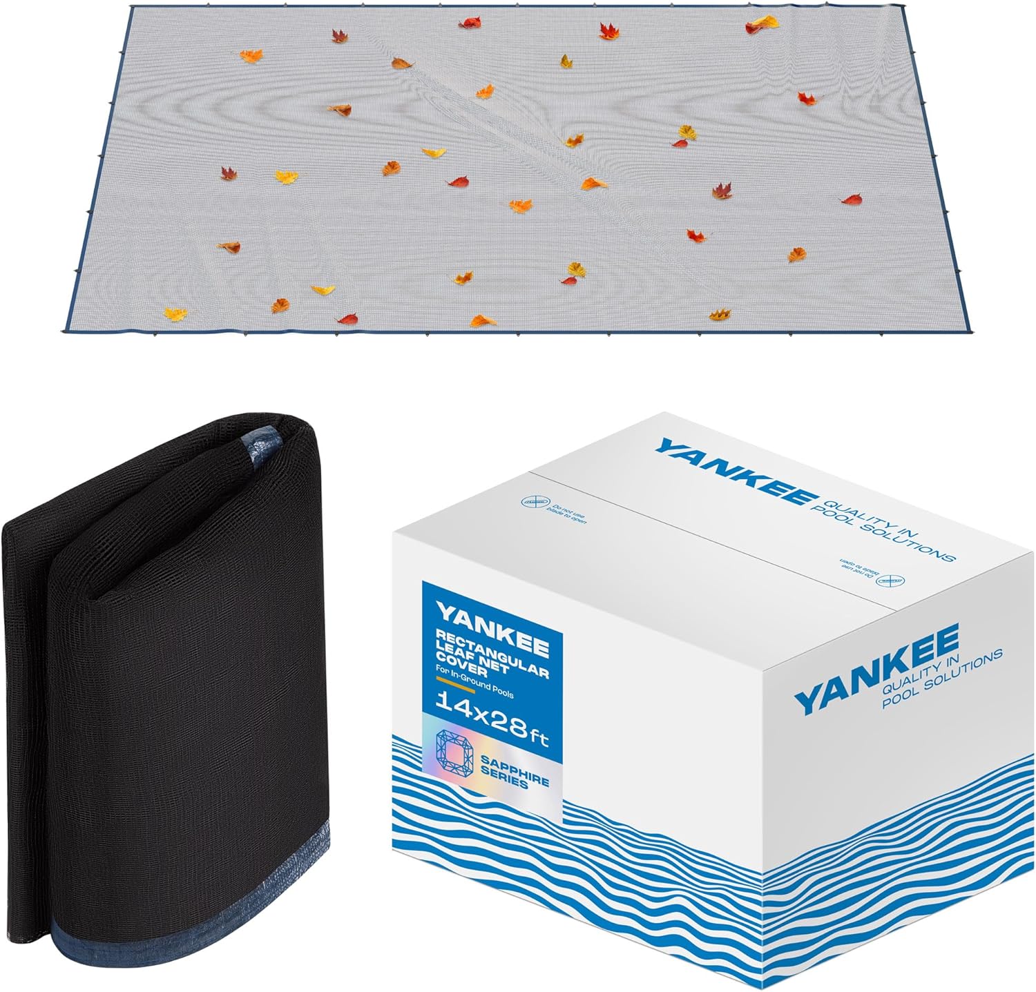 Yankee Pool Leaf Net Cover for 14x28 Ft. In-Ground Pools
