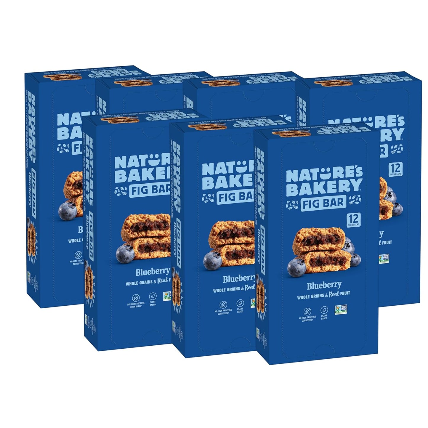 Nature's Bakery Whole Wheat Fig Bars with Blueberry Flavor