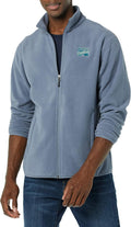 Men's Polar Fleece Full-Zip Mock Jacket - Cozy Midweight Layer