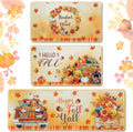 Fall Rugs and Mats Set 3 Pcs - Farmhouse Thanksgiving Kitchen Rugs
