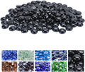 GasSaf Blue Fire Glass Beads 3/4 in 20 lb - Onyx Black Fire Accent