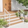 2 Pack Hand Rails for Outdoor Steps - Adjustable 2-3 Step Rail