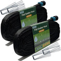 2025 Flat Soaker Hose 100 ft with Stakes - Efficient Garden Drip