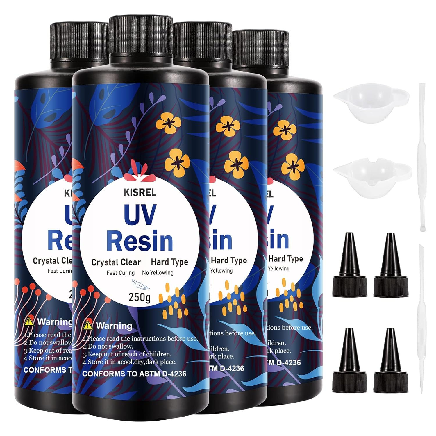 KISREL UV Resin 1000g for Craft Jewelry Making and More