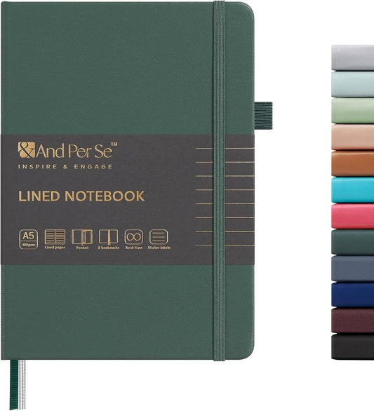 And Per Se A5 Lined Journal - Thick Pages, Hardcover Notebook for Writing
