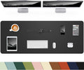 Non-Slip Desk Mat PU Leather Desk Pad Protector - Large 40in x 17in