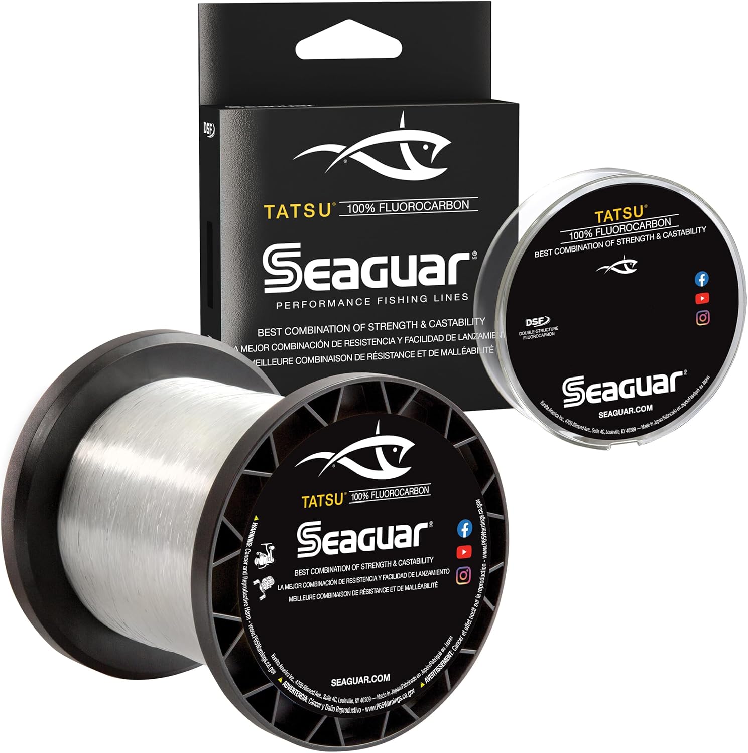 Seaguar Tatsu Fishing Line - 100% Fluorocarbon for Casting