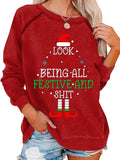 Festive Women's Holiday Sweatshirt - Cute Christmas Tops