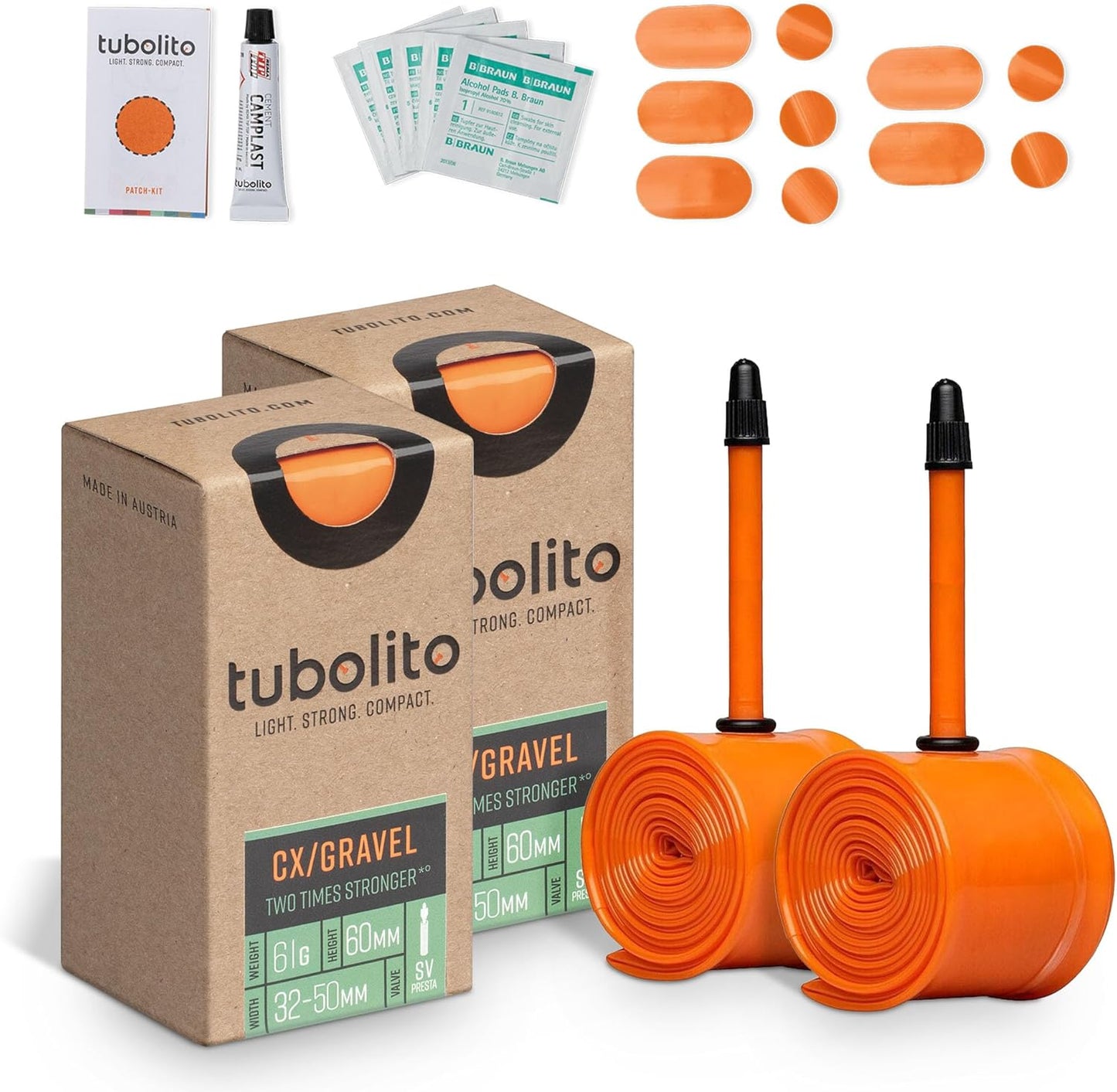 Tubolito CX/Gravel 700C Tubes: Light, Strong & Compact