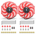 12 Inch Universal Slim Fan Push Pull Electric Radiator 12V 80W - Dual