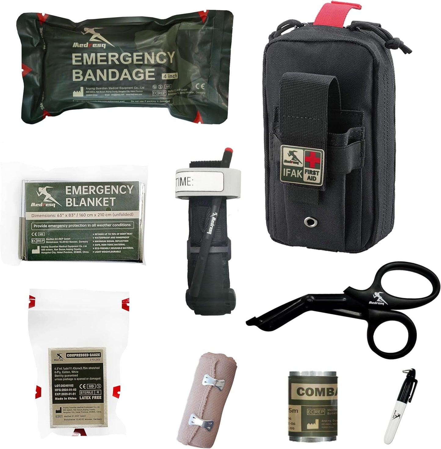 IFAK Trauma Kit with Tourniquet - Essential First Aid Gear