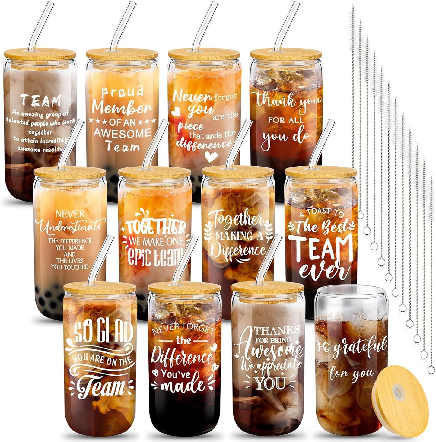 12 Set Employee Appreciation Gifts for Team Thank You Cups