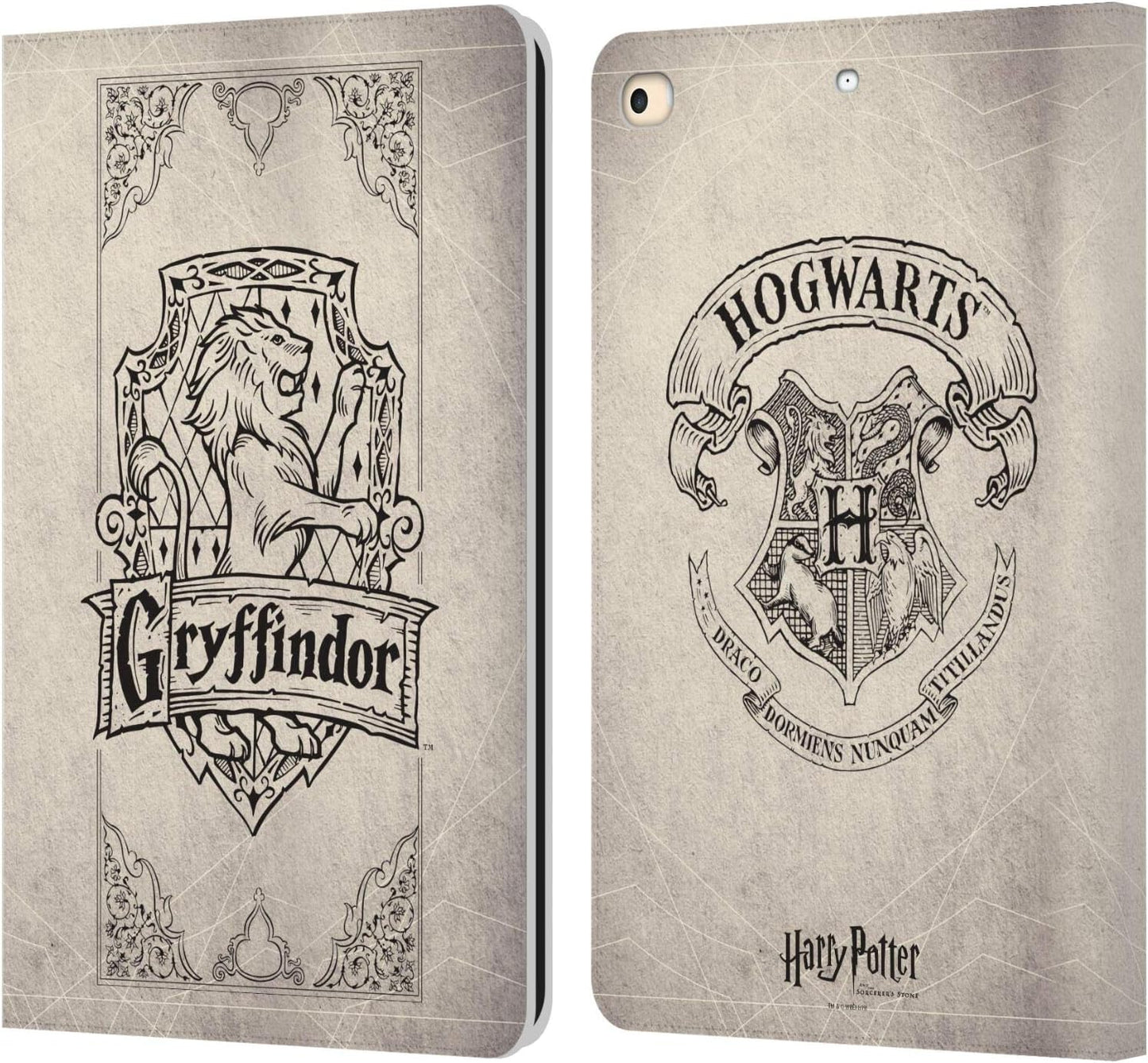 Harry Potter Gryffindor Parchment Leather Wallet Case for iPad