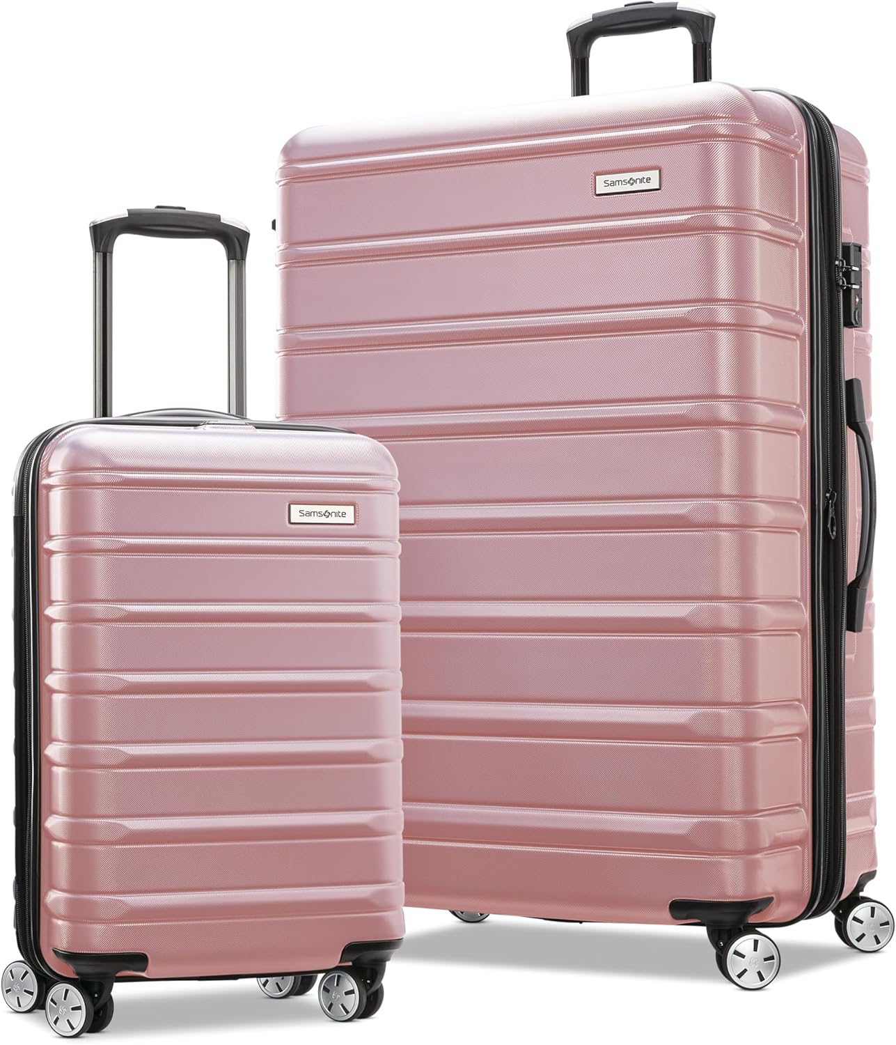 Samsonite Omni 2 Hardside Expandable Luggage Set in Rose Gold