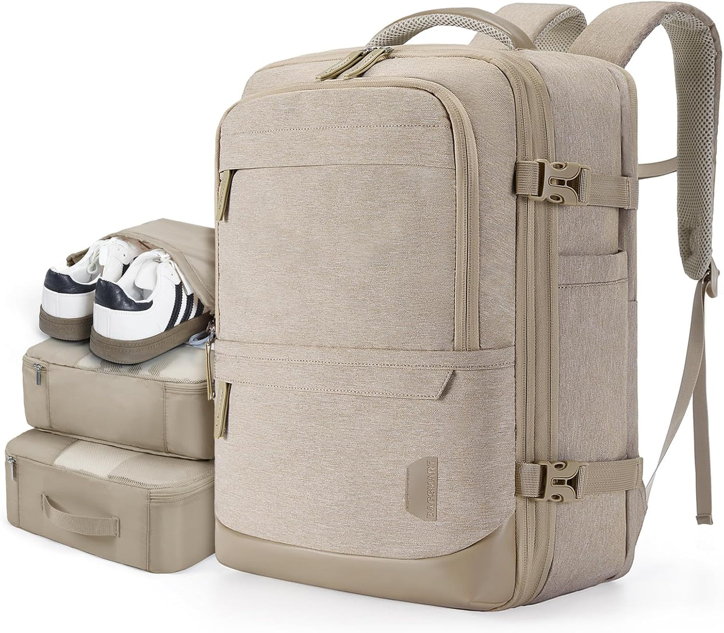 BAGSMART Compression Travel Backpack - 40L Expandable Carry On